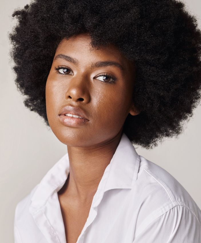 Alpharetta Microneedling model with white shirt